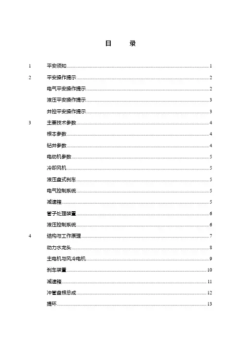 北石顶驱操作手册1