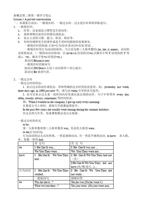 新概念第二册第1课学习笔记