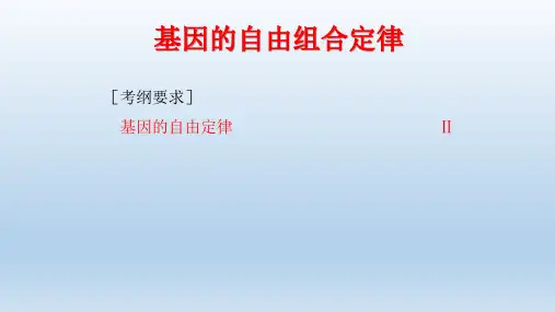 【课件】高三一轮复习生物：+基因的自由组合定律课件