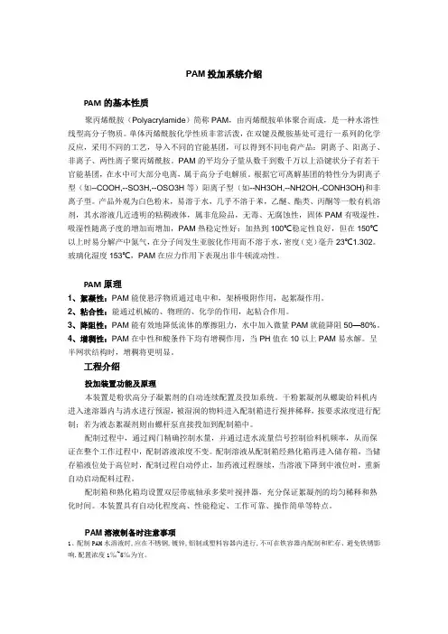 PAM投加系统介绍