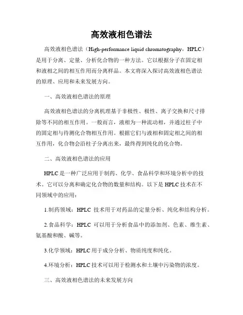 高效液相色谱法