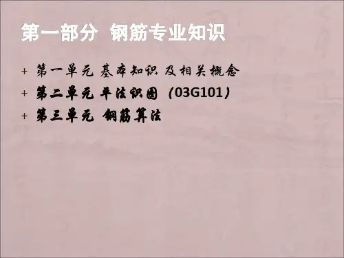 梁柱板03G101钢筋平法标注图解