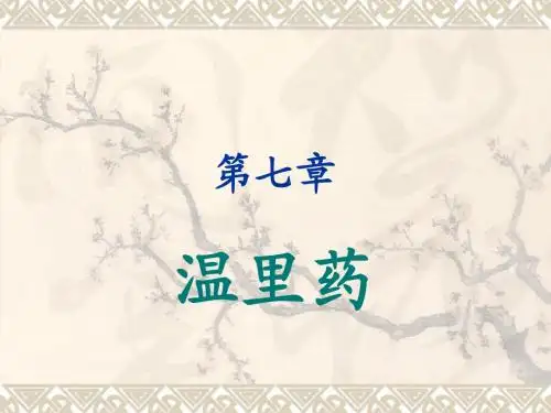 温里药