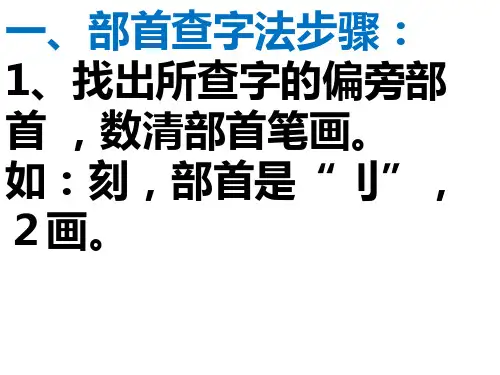 部首查字法2