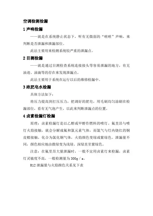 空调检测检漏