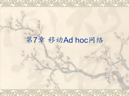 第7章移动Adhoc网络(new)PPT课件