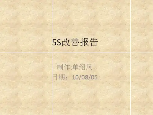 车间5S改善报告.