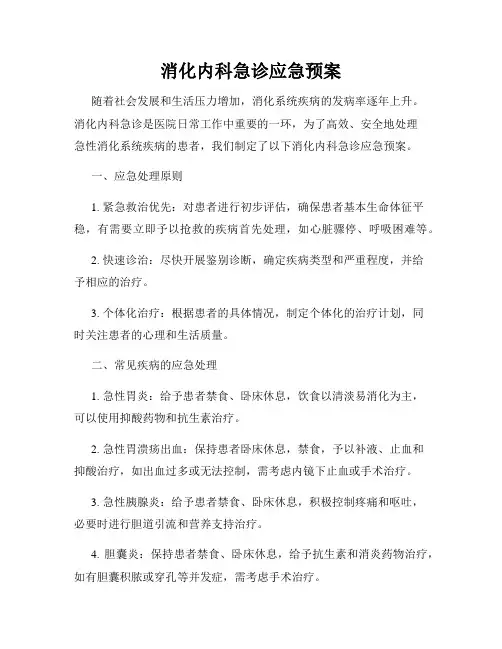 消化内科急诊应急预案