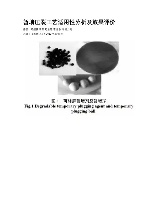 暂堵压裂工艺适用性分析及效果评价