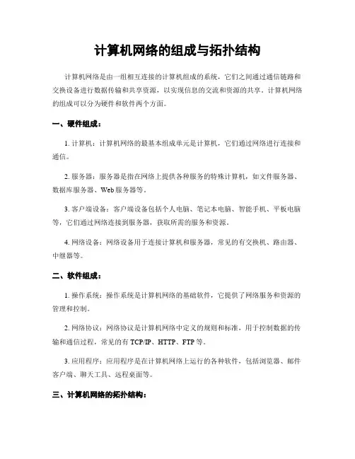 计算机网络的组成与拓扑结构