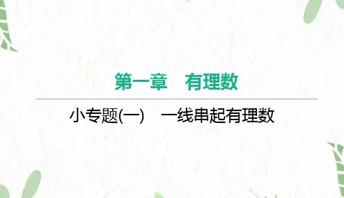 七年级数学人教版(上册)【知识讲解】小专题(一)一线串起有理数
