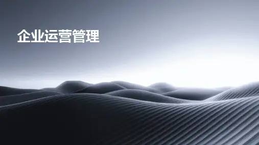 企业运营管理