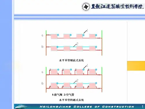 机械循环水平式热水供暖系统.