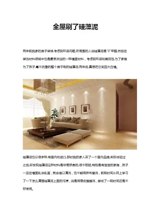 全屋刷了硅藻泥