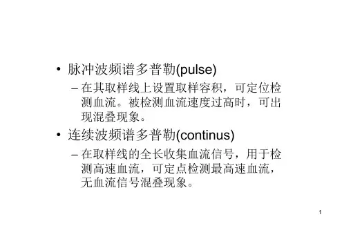 彩色多普勒技术精品课件