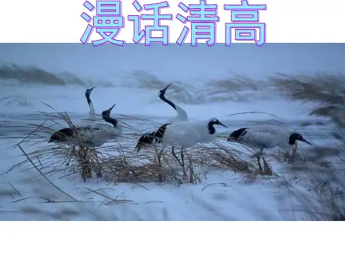 漫话“清高” 课件