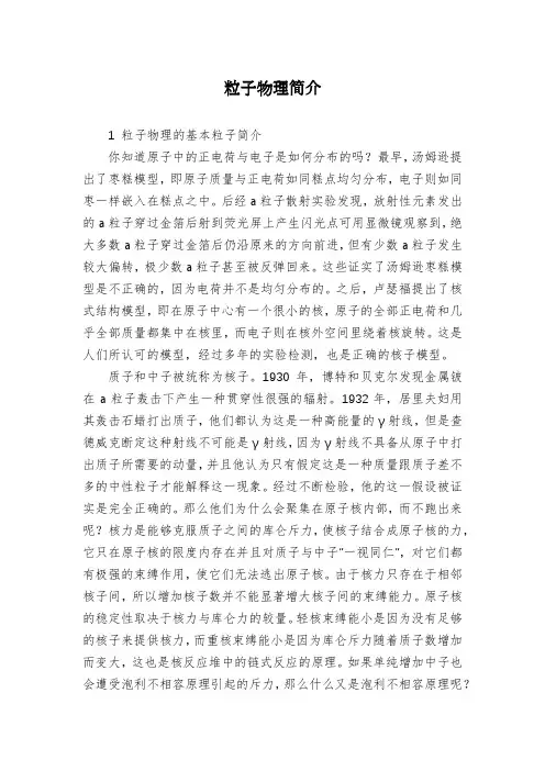 粒子物理简介
