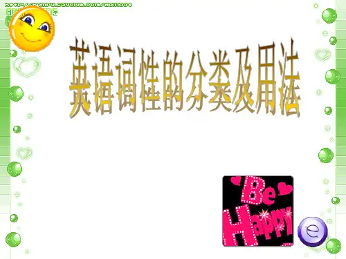 英语词性ppt课件