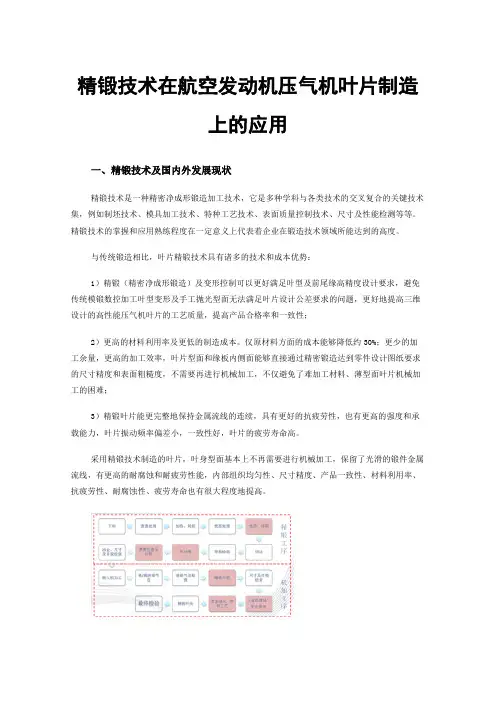 精锻技术在航空发动机压气机叶片制造上的应用