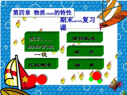 七年级科学上册 第四章 物质的特性 复习课件1