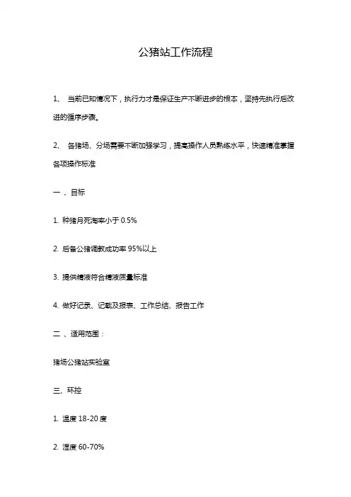公猪站工作流程