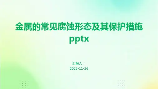 金属的常见腐蚀形态及其保护措施pptx