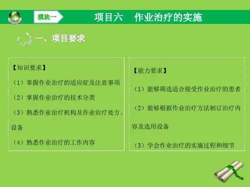 作业治疗技术