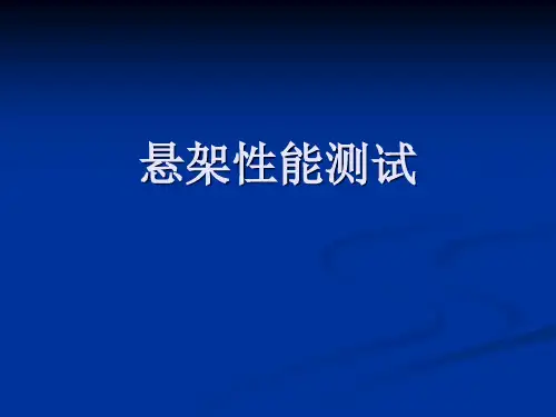 悬架性能测试