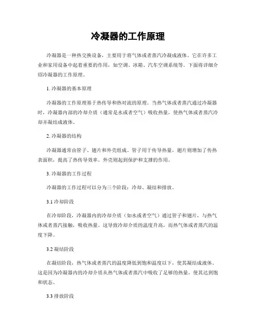 冷凝器的工作原理