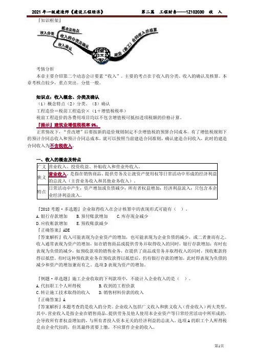 2021年一级建造师经济达江精讲讲义-2031