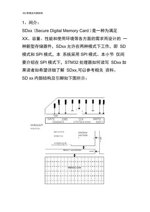 SD原理及内部结构