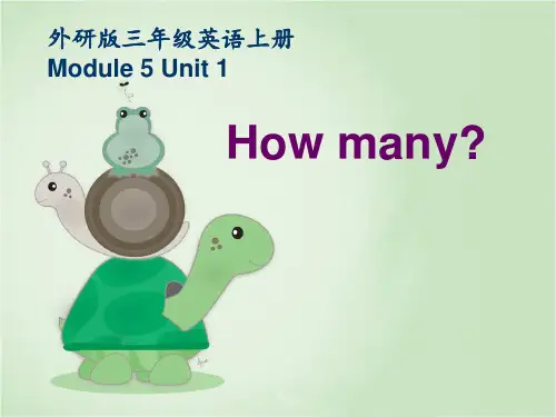 新外研版三年级英语上册M5U1 How many？-课件