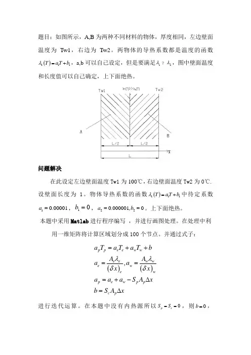 计算传热学导热作业