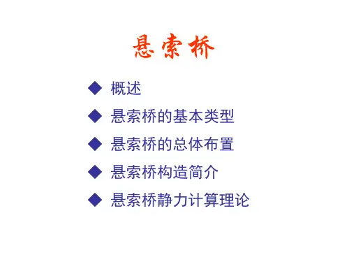 桥梁工程课件-悬索桥