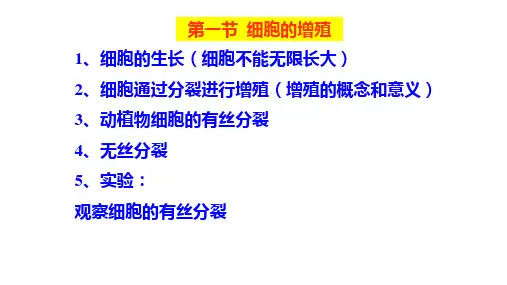 6.1细胞增殖课件人教版高中生物必修1(1)