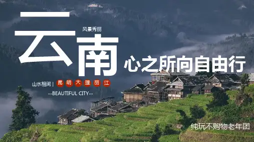 云南旅游线路设计ppt