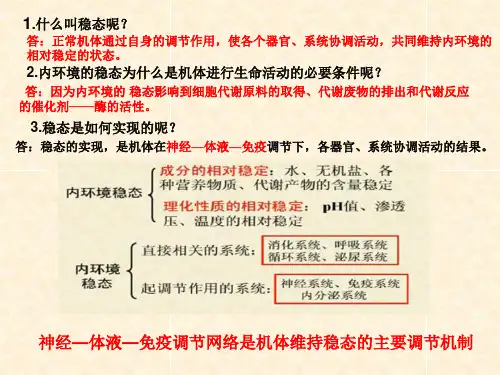神经调节(一)神经系统的结构基础和基本方式