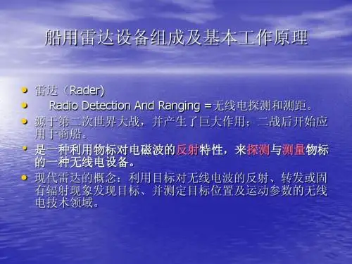 雷达组成及原理1