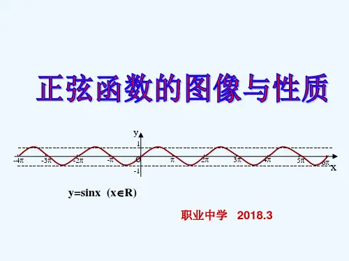 正弦函数的图像和性质课件