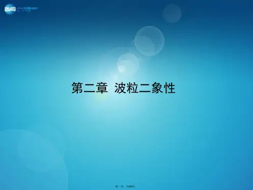 高考物理一轮复习 5.2 波粒二象性课件 新人教版选修35
