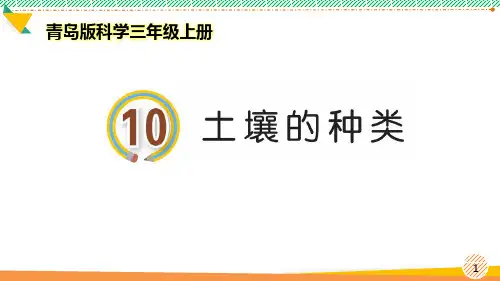 最新2021-2022青岛版科学三年级上册《土壤的种类》优质课件