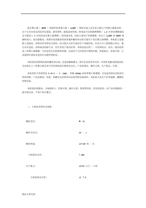 吹膜工艺流程