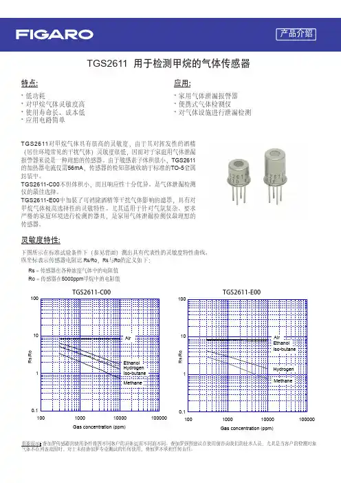 TGS2611用于检测甲烷的气体传感器