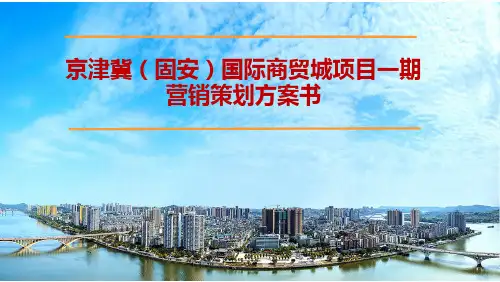 京津冀(固安)国际商贸城项目一期营销策划方案(汇总)