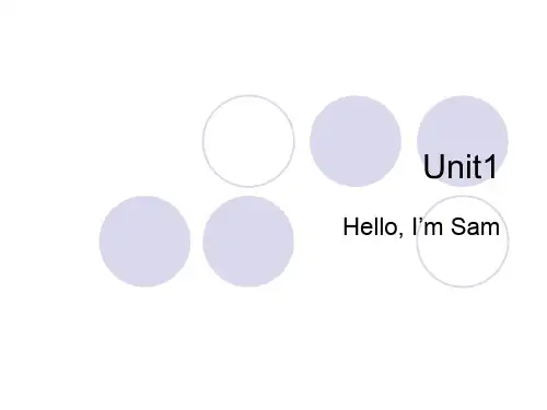 Unit1HelloL'mSam(课件)-剑桥少儿英语一级上册