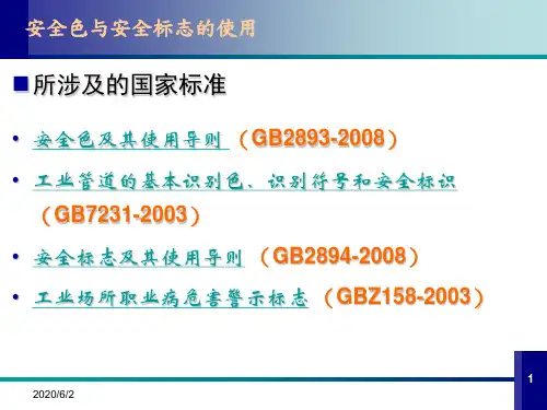版安全色与安全标志培训