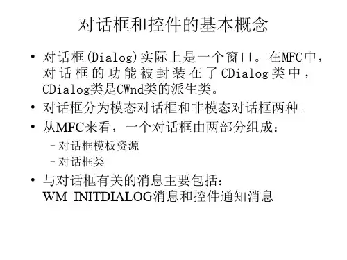 对话框和控件