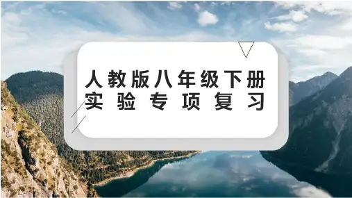 人教版物理八年级下册-实验专项复习
