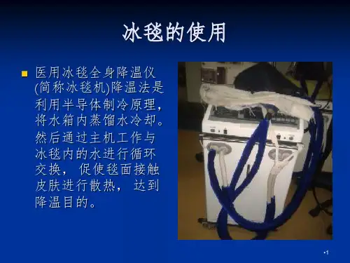 冰毯的应用PPT课件