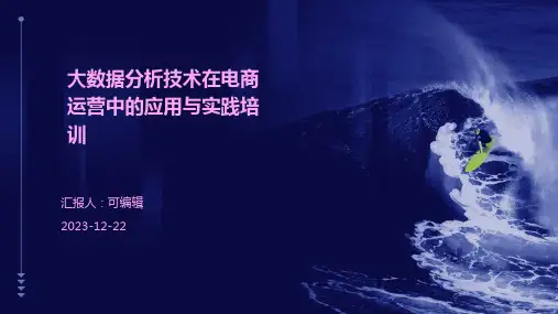 大数据分析技术在电商运营中的应用与实践培训ppt